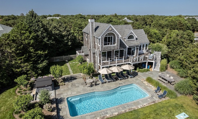 Katama House | Ultimate Katama Getaway: Pool, Hot Tub & Ocean Views