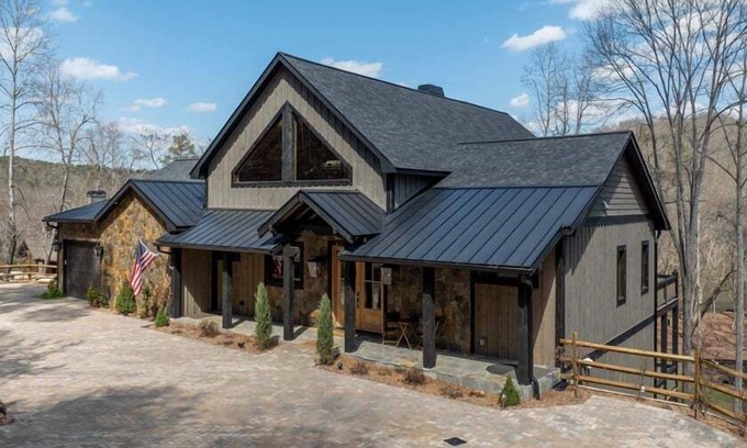 Blue Ridge Cabin | Tranquil Riverfront Lodge with Hot Tub & Family Amenities