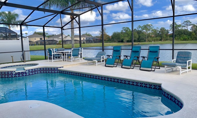 Lake Berkley Villa | Beautiful Lakefront Retreat with Pool, Spa & Game Room