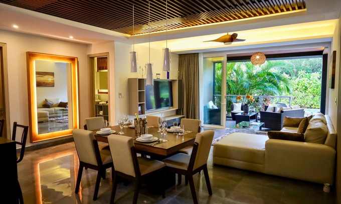 Akumal Apartment | Top-Rated 3BR Mezzanine Apartment with Jacuzzi & Ocean View