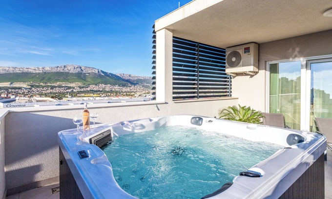 Mejasi House | Elegant 3-Bedroom Penthouse with Large Terrace & Spa