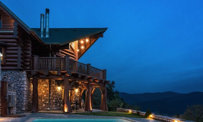 Karpenisi Ski Chalet | Inviting Mountain Chalet with Private Sauna and Pool Access