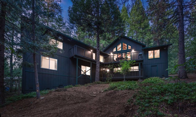 Apple Hill Cabin | Spacious Giant Cabin with Forest Views & Game Room Fun