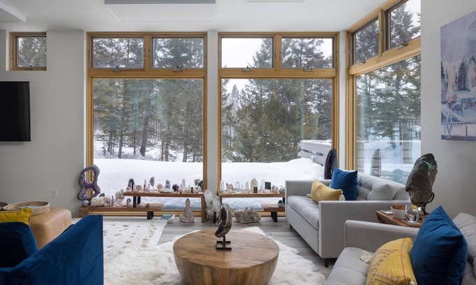 Wilson House | Modern Mountain Retreat with Gym, Standing Desks & Trails