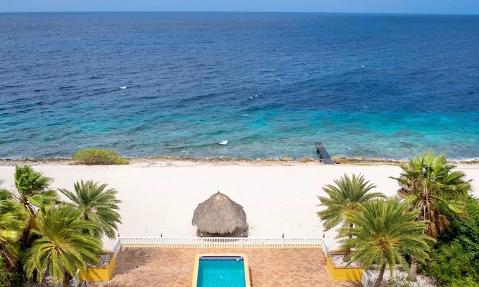 St. Marie Villa | Oceanfront Villa with Private Beach & Pool at Coral Estate