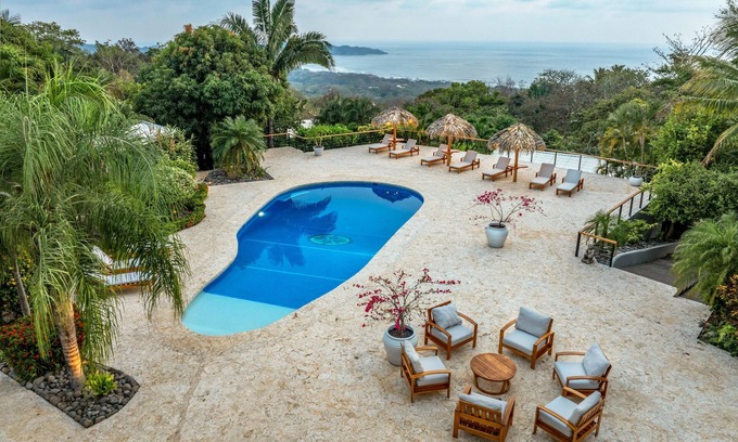Playa Guiones House | Renovated 8BDR Luxe Compound with Pool & Spectacular Views