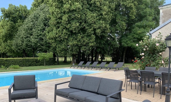 Luynes House | Elegant Retreat Near Tours and Loire Castles with Pool