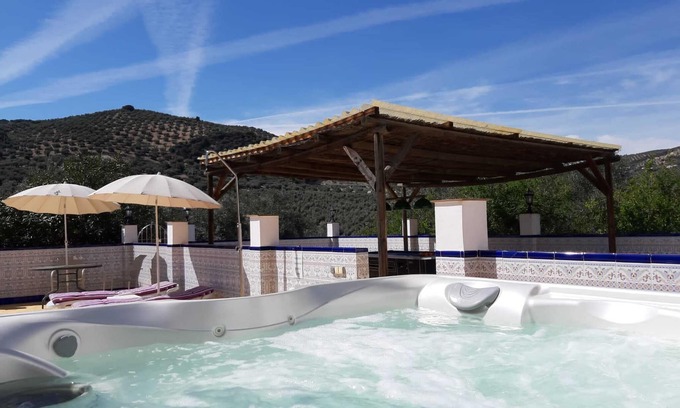 Iznajar Apartment | Serene Poolside Apartment with Hot Tub and Ocean View