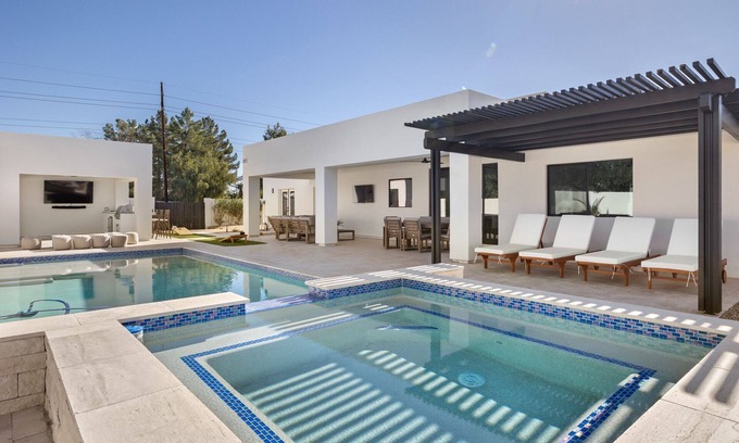 Rancho Saguaro Villa | Premier Compound with Heated Pool, Spa & Mini Golf Fun