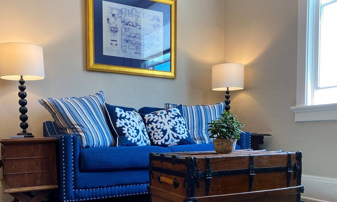 Spring Green Apartment | Elegant Downtown Spring Green Retreat with Family-Friendly Amenities