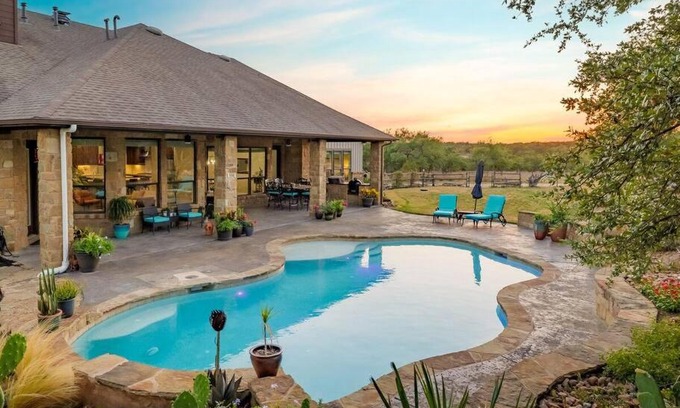 Dripping Springs House | Idyllic Retreat with Pool, Views & Pet-Friendly Amenities
