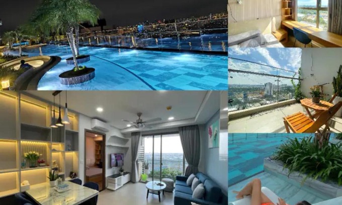 District 7 Apartment | Rooftop Infinity Pool & Sauna at River Panorama View Hotel