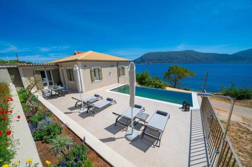 Matsoukata Villa | Elegant Villa Liberty with Pool and Ocean Views in Fiskardo
