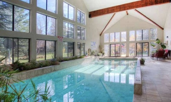 Midway House | Exclusive Secluded Lodge for Skiing and Swimming Retreat