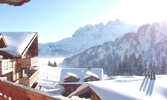 Val d'Illiez Apartment | Stunning Ski-in/Ski-out Apartment with Breathtaking Views