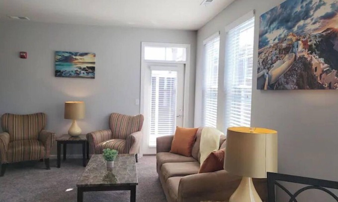 Saint Marys Allen County Apartment | Elegant 1BR Retreat with Pool, Breakfast & Family-Friendly