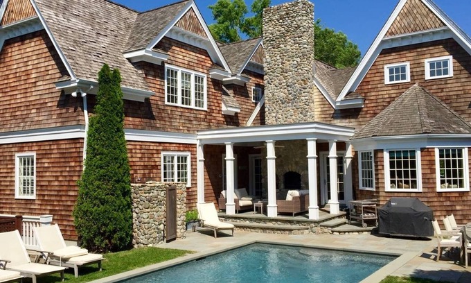 Village of East Hampton House | Elegant Retreat Steps from East Hampton Village & Oceanfront