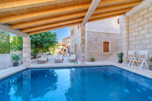 Milna (Brac) Villa | Elegant Stone Villa Nevija with Ocean View & Private Pool