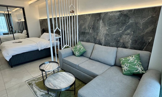 Accra Apartment | Stylish Studio Apartment with Balcony at Kass Towers Accra