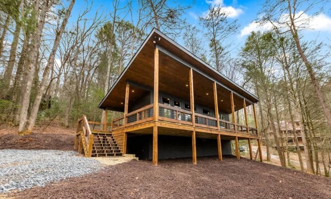 Cashes Valley House | Relax in Hemlock Hollow: Tiny Home with Hot Tub & Spa