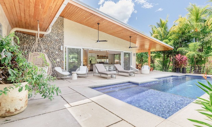 Playa Guiones House | Modern Family Retreat with Pool Steps from the Beach