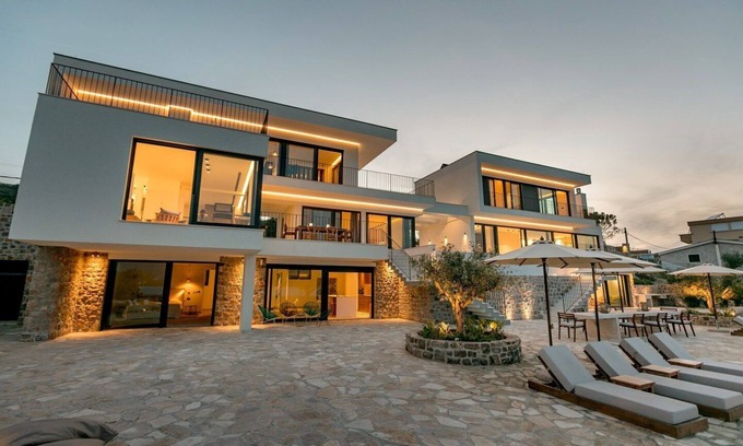 Tivat Villa | Private Beach Villa in a Serene Bay with Pool Access