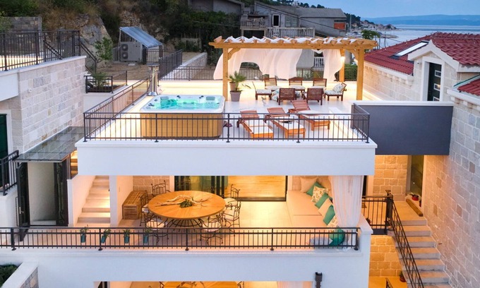 Jesenice Villa | Exclusive Villa Indigo with Pool and Ocean Views