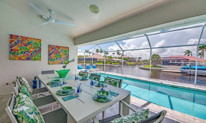 Caloosahatchee Villa | Pet-Friendly Villa "Make A Break" with Pool & Water Views