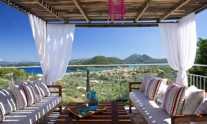 Nidri Villa | Experience Villa Dahlia: Oceanfront Retreat with Private Pool