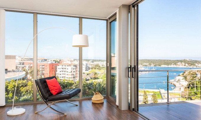 Es Castell Villa | Elegant Villa with Ocean Views, Jacuzzi & Pool Access