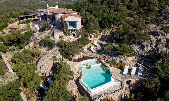 Baja Sardinia Villa | Elegant Villa with Sea View Pool and Spa Retreat