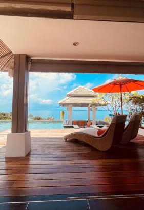 Haad Tian Villa | Seaview Villa: Stunning Oceanfront Retreat Near Beach