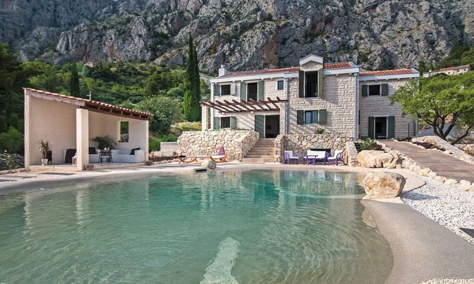 Makarska Villa | Elegant Villa Featuring a Bio-Designed Pool & Spa