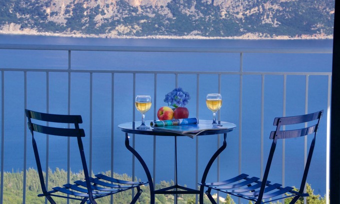 Katsarata Villa | Idyllic Villa with Private Pool & Ocean Views Near Fiskardo