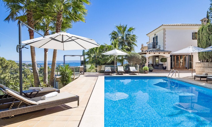 Portals Nous Villa | Exclusive Villa Near Palma with Oceanfront Views & Pool