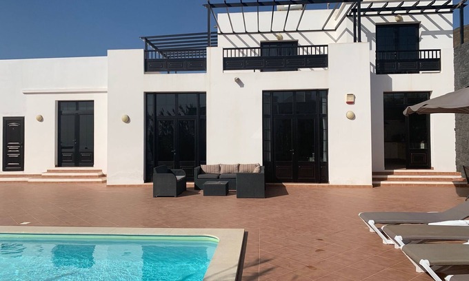 Conil Villa | Seaside Villa with Private Heated Pool & Volcano Views