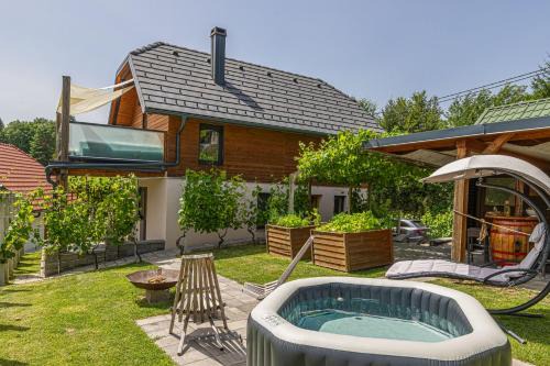 Trebnje Villa | Elegant Vineyard Retreat Matej with Hot Tub & Family Amenities