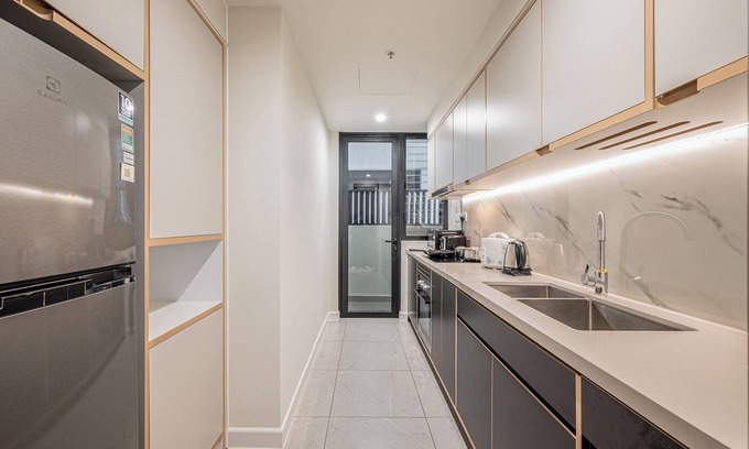 District 1 Apartment | Modern 2-Bedroom Apartment with Hot Tub in Central Saigon