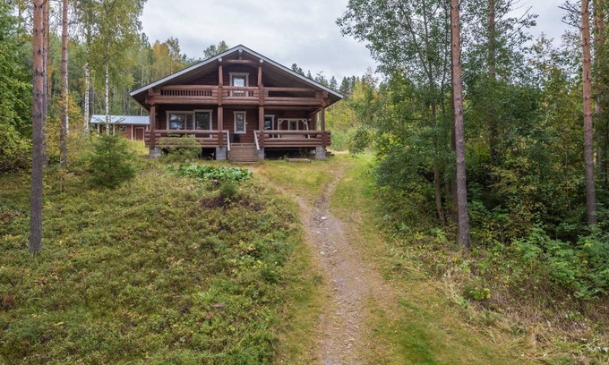 Juva House | Relax at Mäntyrinne by Interhome with Lake Views & Spa