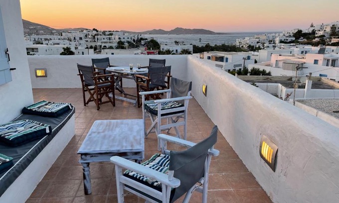 Naousa Apartment | Ocean View Retreat at M&M SUNSET - Rated 10/10 by Guests