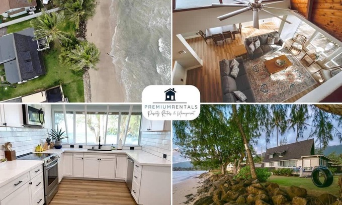 Punaluu House | Beachfront Bliss: Magic North Shore Beach House Retreat