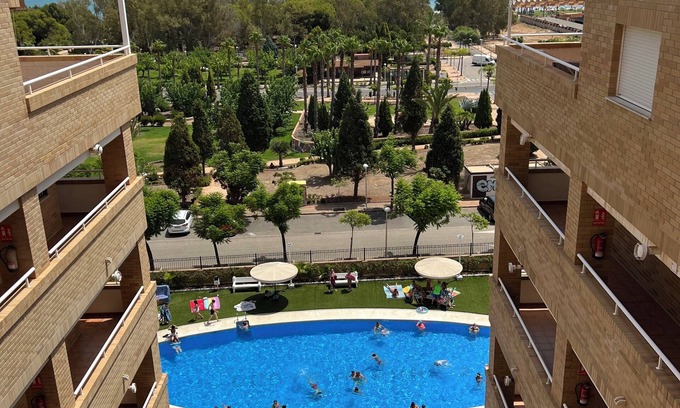 Oropesa del Mar Apartment | Oceanfront Magic World Marina d'Or with Pool & Kitchen