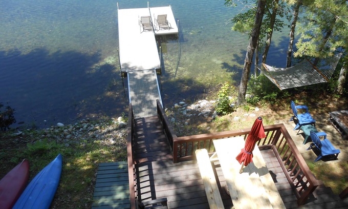 Kennebec Cabin | Enchanting Mayflower Lodge: Waterfront Cabin at Silver Lake
