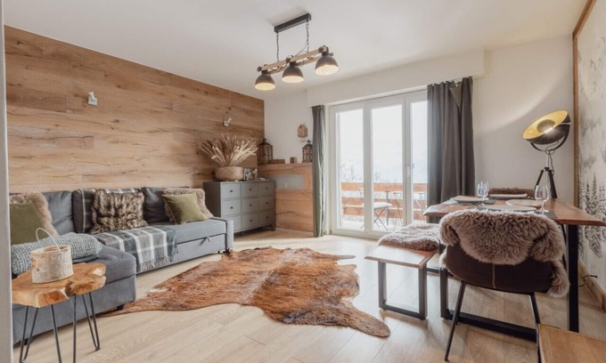 Randogne Apartment | Scenic Apartment with Breathtaking Mountain Views