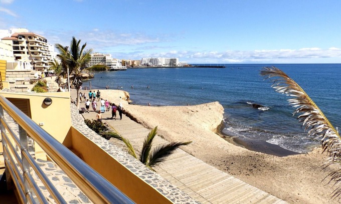 El Medano House | Beachfront Duplex Retreat with Ocean View and Spa Access