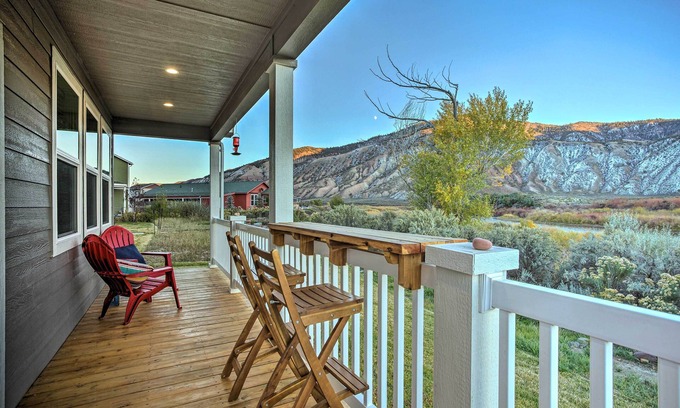 Dotsero House | Discover the Gypsum Retreat: Pool, Spa & River Views!