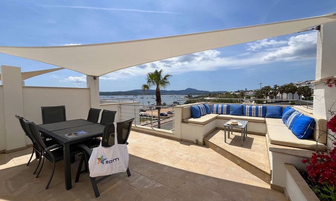 Fornells Ski Chalet | Relax at MARINA 17 by SOM Menorca: Pool, Spa & Family Fun