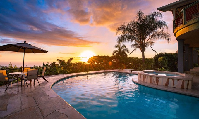 Kalaoa House | Exceptional Ocean View Retreat with Private Pool & Hot Tub