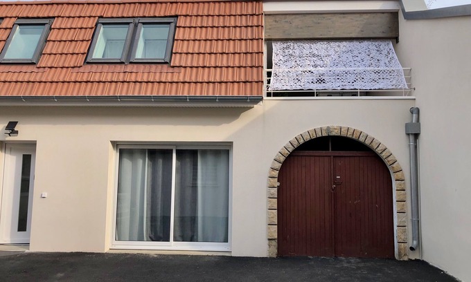 Saint-Priest Apartment | Elegant T2 Duplex with Covered Terrace & Family Amenities