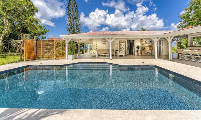 Grand-Bourg Villa | Stunning Villa with Sea View and Private Pool Awaits You
